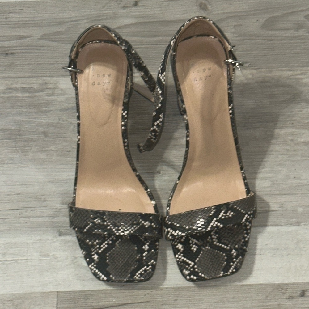 Snakeskin heels